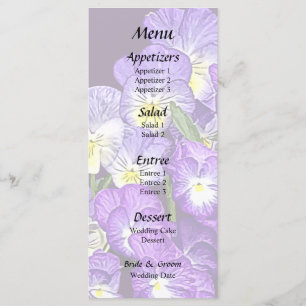 Pansy Family Reunion Menu