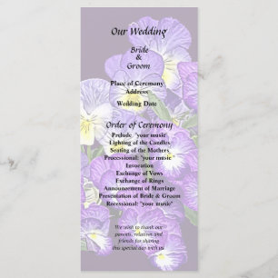 Pansy Family Reunion Programme