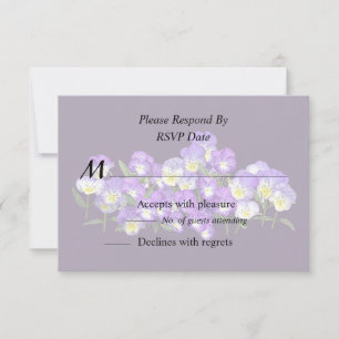 Pansy Family Reunion RSVP Card