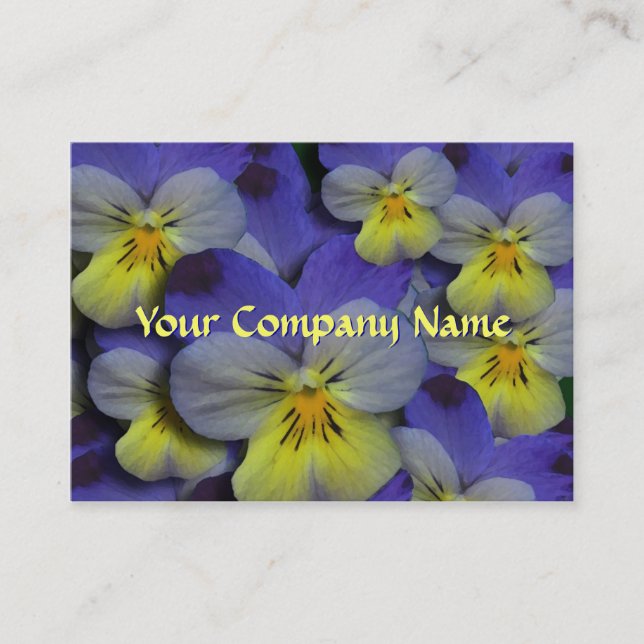 Pansy Floral Business Card (Front)