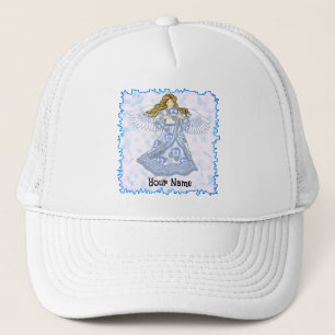Pansy flower Christian angel  Trucker Hat