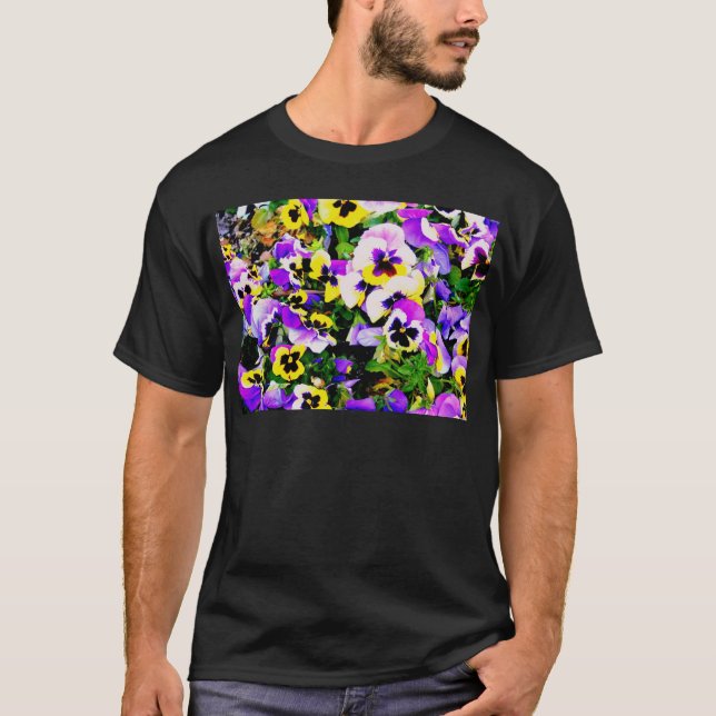 pansy flowers T-Shirt (Front)