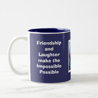 Pansy: Friendship and Laughter make the Imp... Two-Tone Coffee Mug