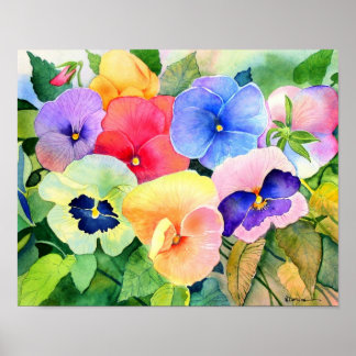Pansy Garden Print