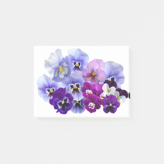 Pansy Isolated Violet Nature Flower Violet Family. Post-it Notes (Front)