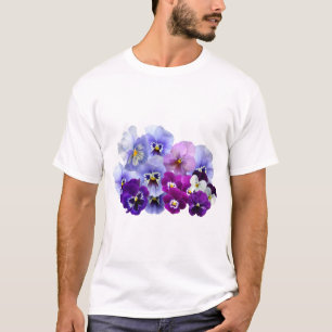 Pansy Isolated Violet Nature Flower Violet Family. T-Shirt