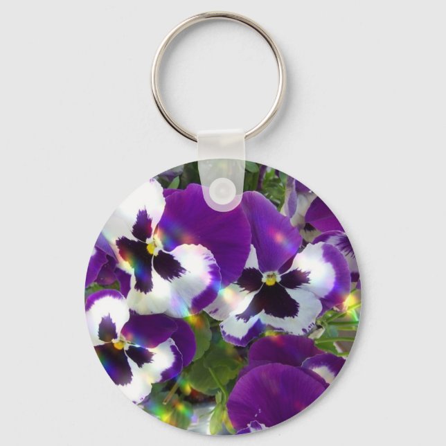 Pansy Keychain (Front)