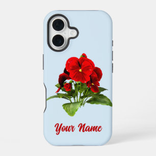 Pansy Lover Floral Personalised Custom iPhone 16 Case