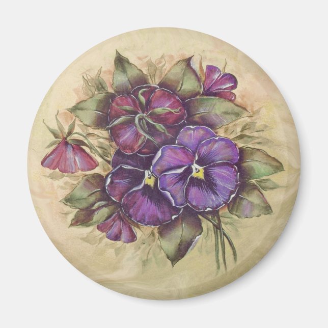 Pansy Magnet (Front)