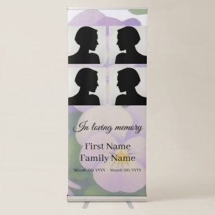 Pansy memorial collage retractable banner
