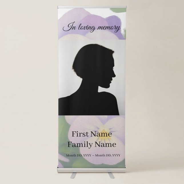 Pansy memorial  retractable banner (Front)