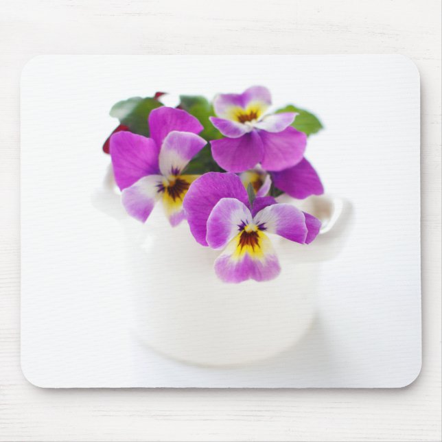 pansy mouse mat (Front)