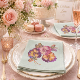 Pansy Napkins – Garden Party Floral Paper Napkins