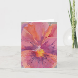 Pansy Note Card