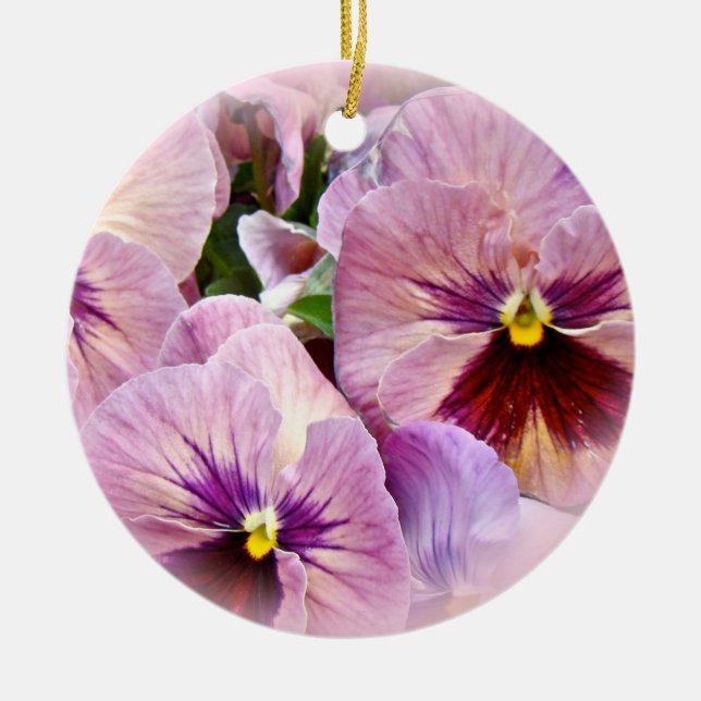 Pansy Ornament - Pink Purple - All Occcasions (Front)