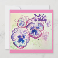 Pansy Pansies Purple Flower Floral Pink