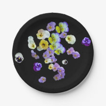 Pansy Paper Plates