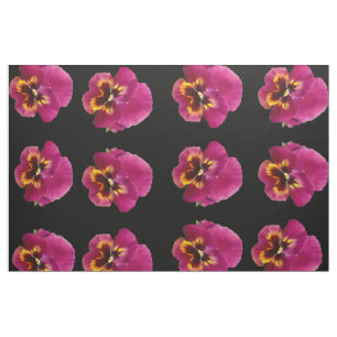 Pansy_Passion,_Combed Cotton (56" width) Material Fabric