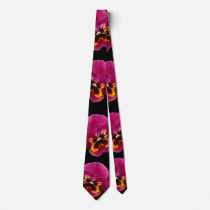 Pansy_Passion,_Unisex_Silky_Tie Tie