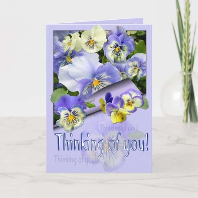 PANSY PASTEL ~ Thinking of you! ~ Card (Front)