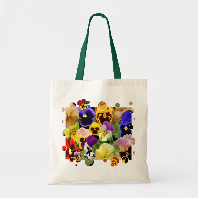 PANSY PATCHWORK  ~ Budget Tote (Front)