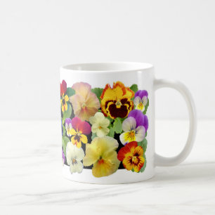 Pansy Patchwork Coffee Mug