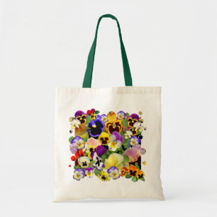 Pansy Patchwork Tote Bag