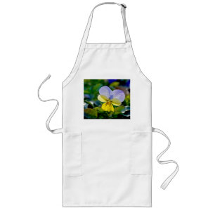 Pansy Perfection Long Apron