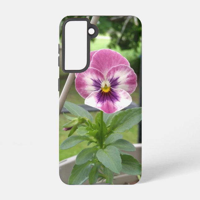 Pansy Phone Case (Pink & Purple) (Back)