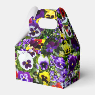 Pansy Photo Collage, Favour Box