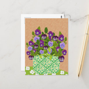 Pansy Postcard