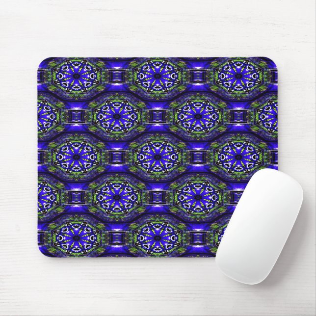 Pansy rows.... mouse pad (With Mouse)