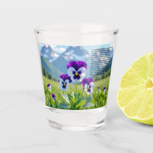 Pansy Shot Glass