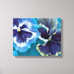 Pansy study canvas wrap print