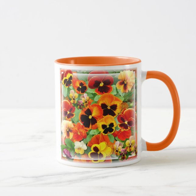 Pansy Sunset Mug (Right)
