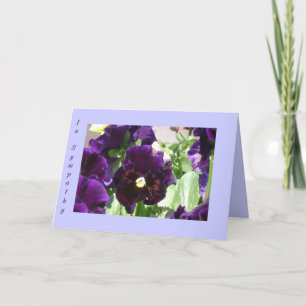 Pansy Sympathy card
