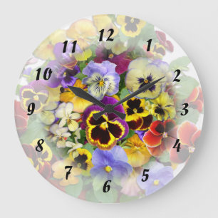 Pansy Time ~ Clock