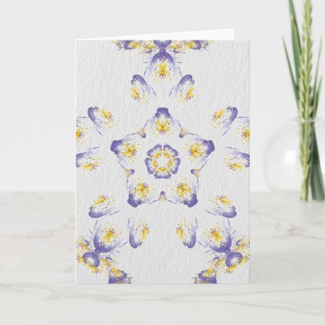 Pansy Watercolor Card (Front)