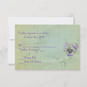 Pansy Wedding RSVP
