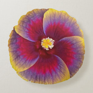 Pansy Yellow Lavender Fuchsia Spring Floral Pillow