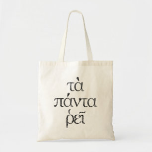 "Panta Rhei" Everything Flows Heraclitus Quote Tot Tote Bag