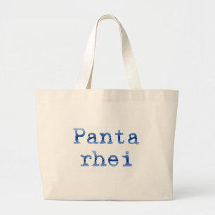 Panta rhei "Everything flows" Large Tote Bag