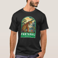 Pantanal Brazil Jaguar Travel Art Vintage
