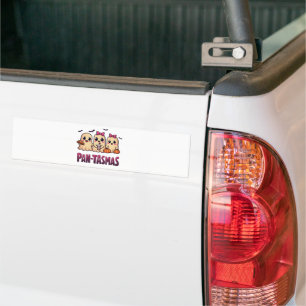 Pantasmas Funny Ghost Groovy Retro Halloween Bumper Sticker