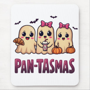 Pantasmas Funny Ghost Groovy Retro Halloween Mouse Mat