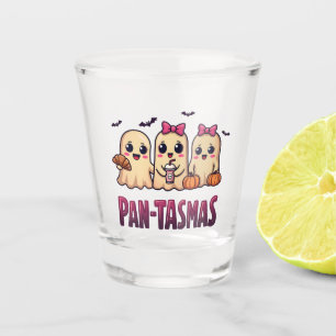Pantasmas Funny Ghost Groovy Retro Halloween Shot Glass