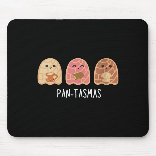 Pantasmas Ghost Funny Spooky Conchas Mexican Ghost Mouse Mat (Front)