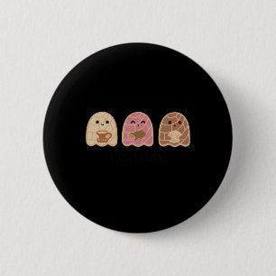 Pantasmas Ghost Halloween Pan Dulce Mexican Pan - 6 Cm Round Badge