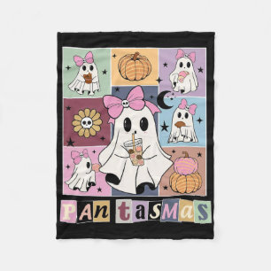 Pantasmas Mexican Halloween Ghost Spooky Conchas C Fleece Blanket