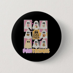 Pantasmas Pan Dulce Ghost Spanish Mexican Hallowee 6 Cm Round Badge